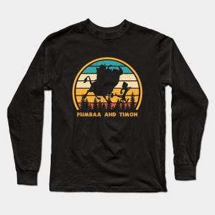 Pumbaa and Timon Vintage Long Sleeve T-Shirt